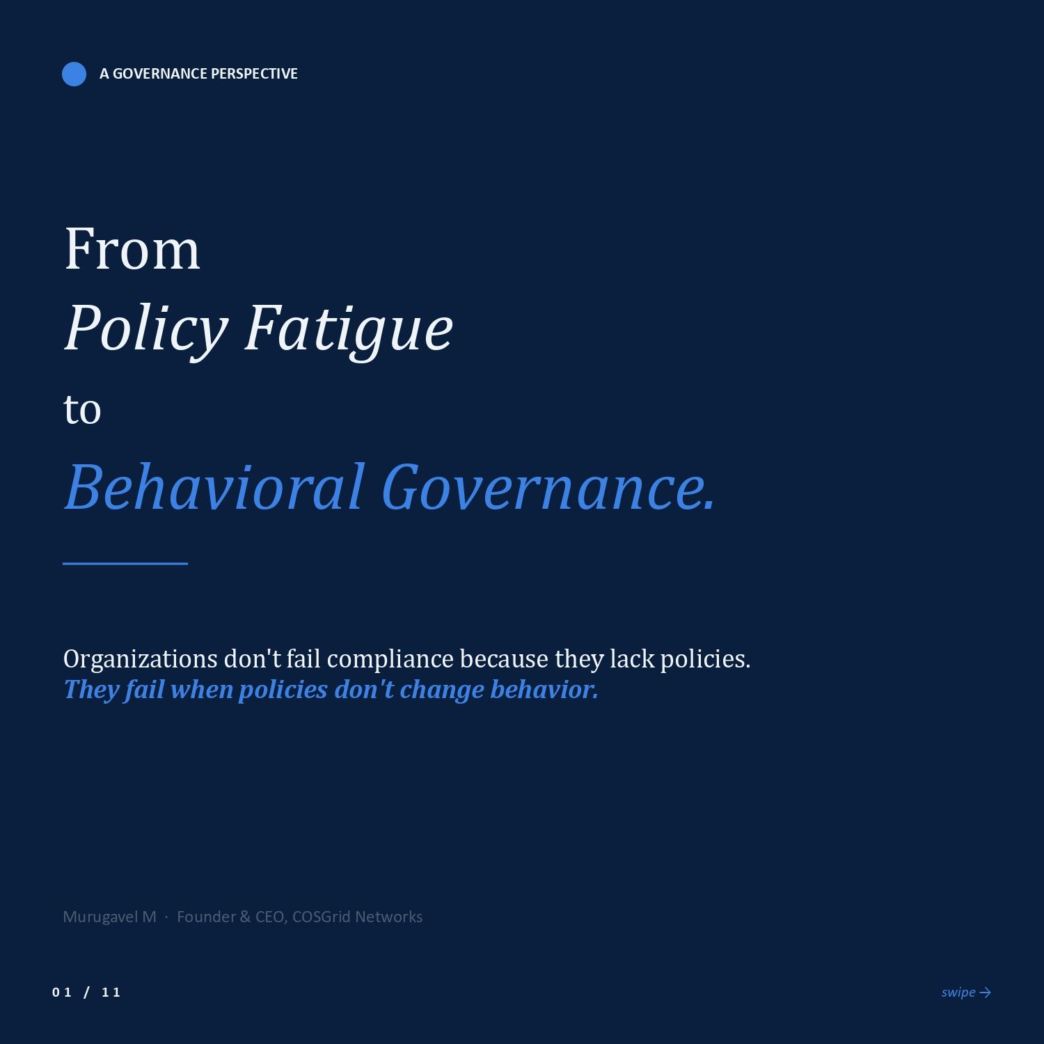 From Policy Fatigue to Behavioral Governance: Why Compliance Programs Fail to Change Employee Behavior — blog post cover image